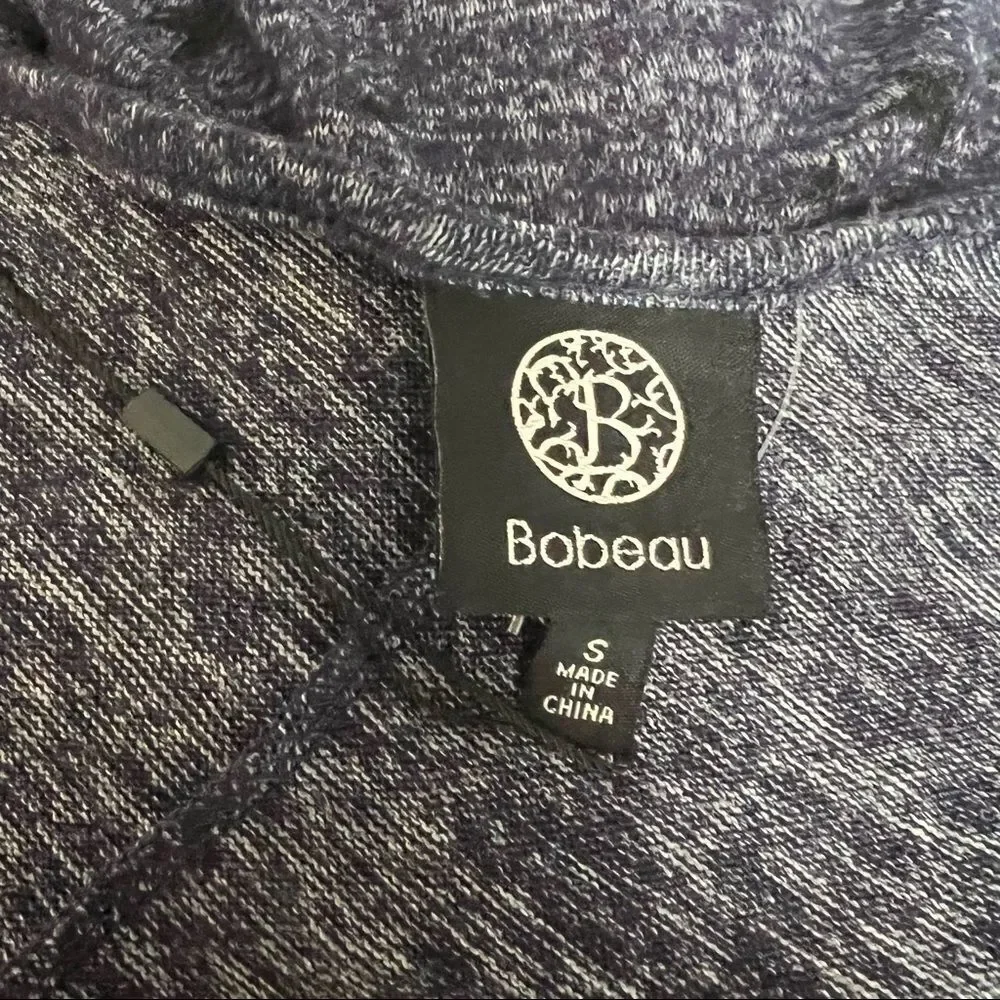 Bobeau blue star print open cardigan knit top - Picture 4 of 4